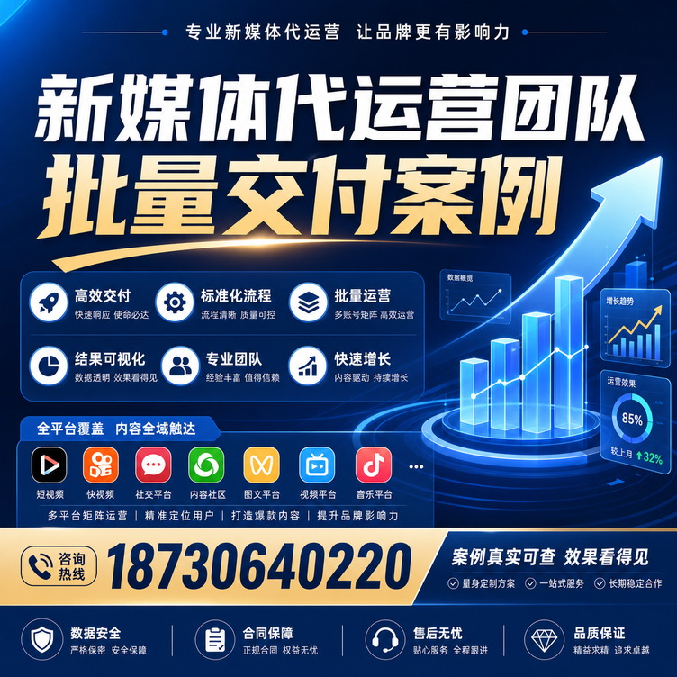 昆明代运营公司多客户账号批量高效交付案例