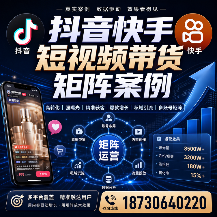 昆明短视频带货团队多平台矩阵自动分发案例